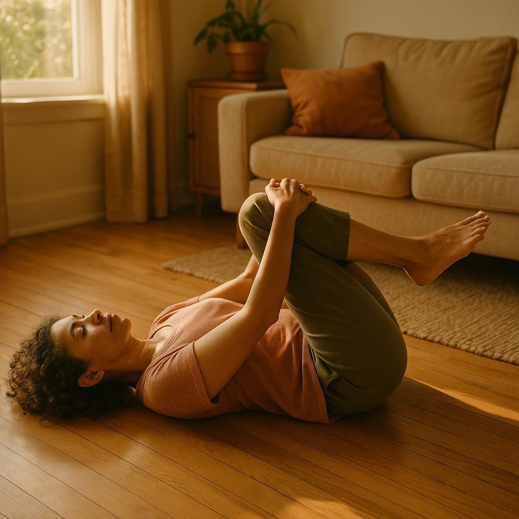 Person doing gentle floor movement